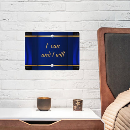 Horizontal Personalized Metal Wall Art Tin Sign-5.5"x7.9"/14x20cm