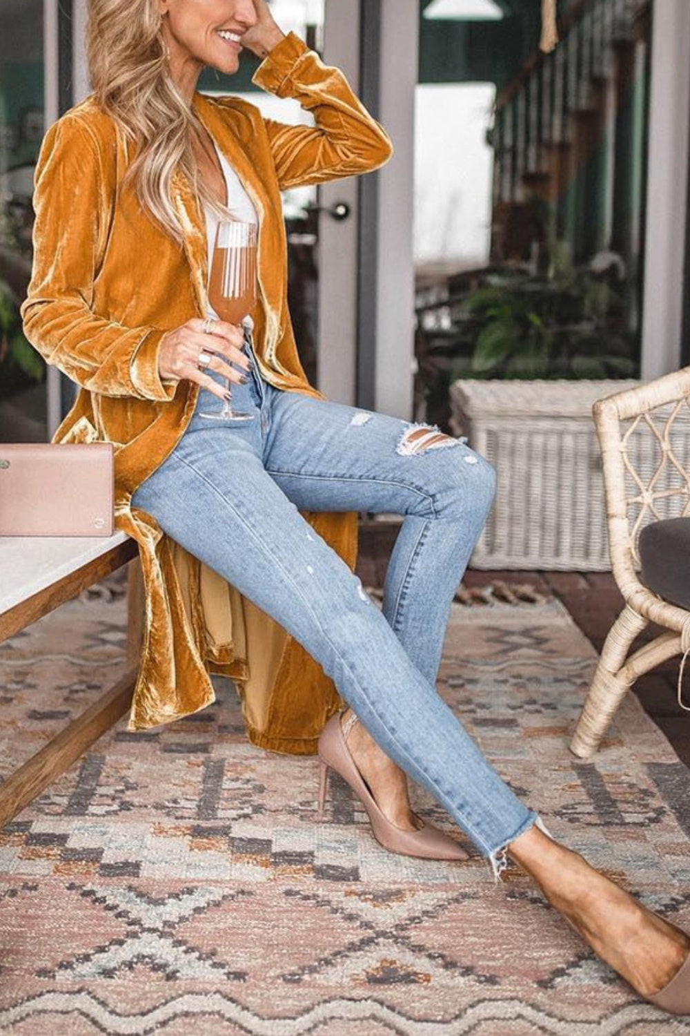Velvety Open Front Long Sleeve Coat (many colors)-SMALL-2XL
