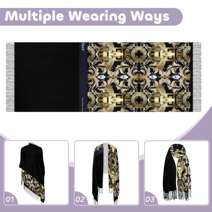 Cashmere-like Tassel Scarf (All-Over Printing)