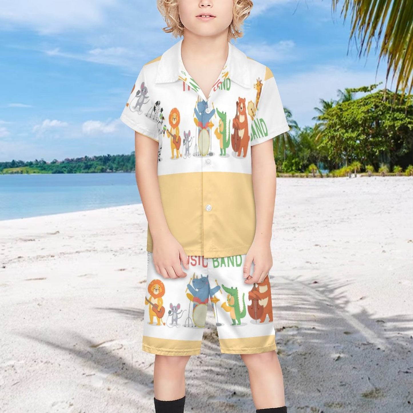 Children's Casual Beach Outfit A27TZ (All-Over Printing)