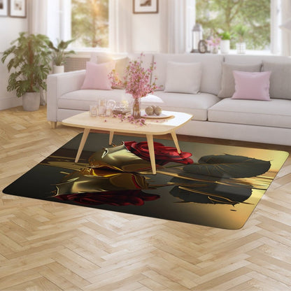 ROSE IN GOLD Coral Velvet LARGE Floor Mat for Home-60"x40"