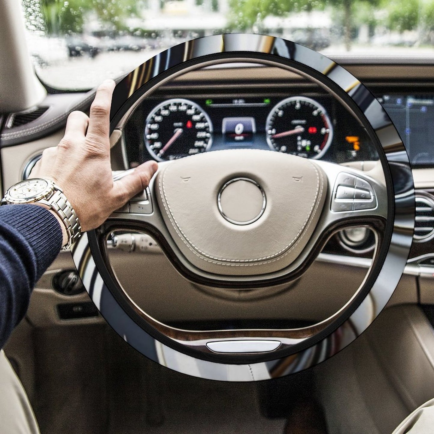 Car Steering Wheel Cover