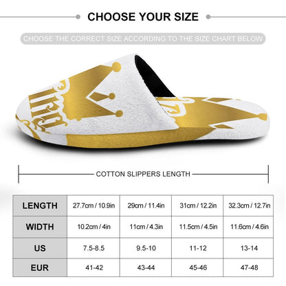 Flannel Men's Cotton Slippers