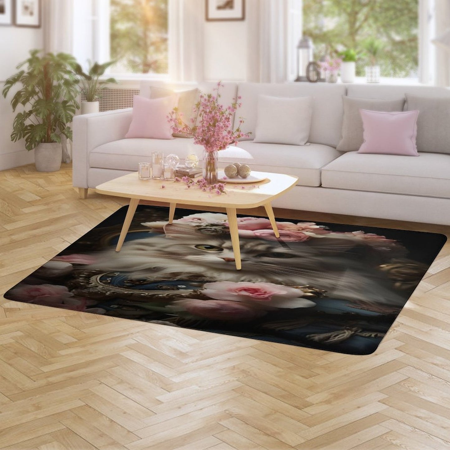 Coral Velvet Floor Mat for Home-60"x40"