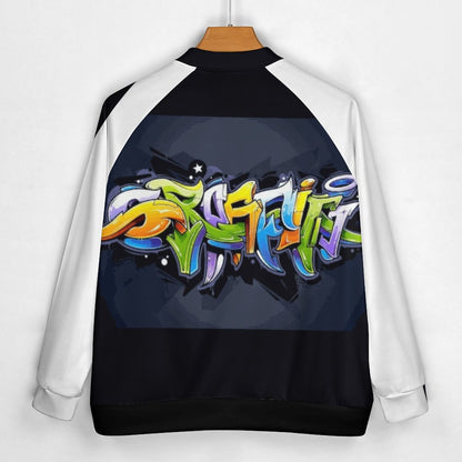 COLORFUL GRAFFITI Men's Baseball Jacket-*2XS-6XL