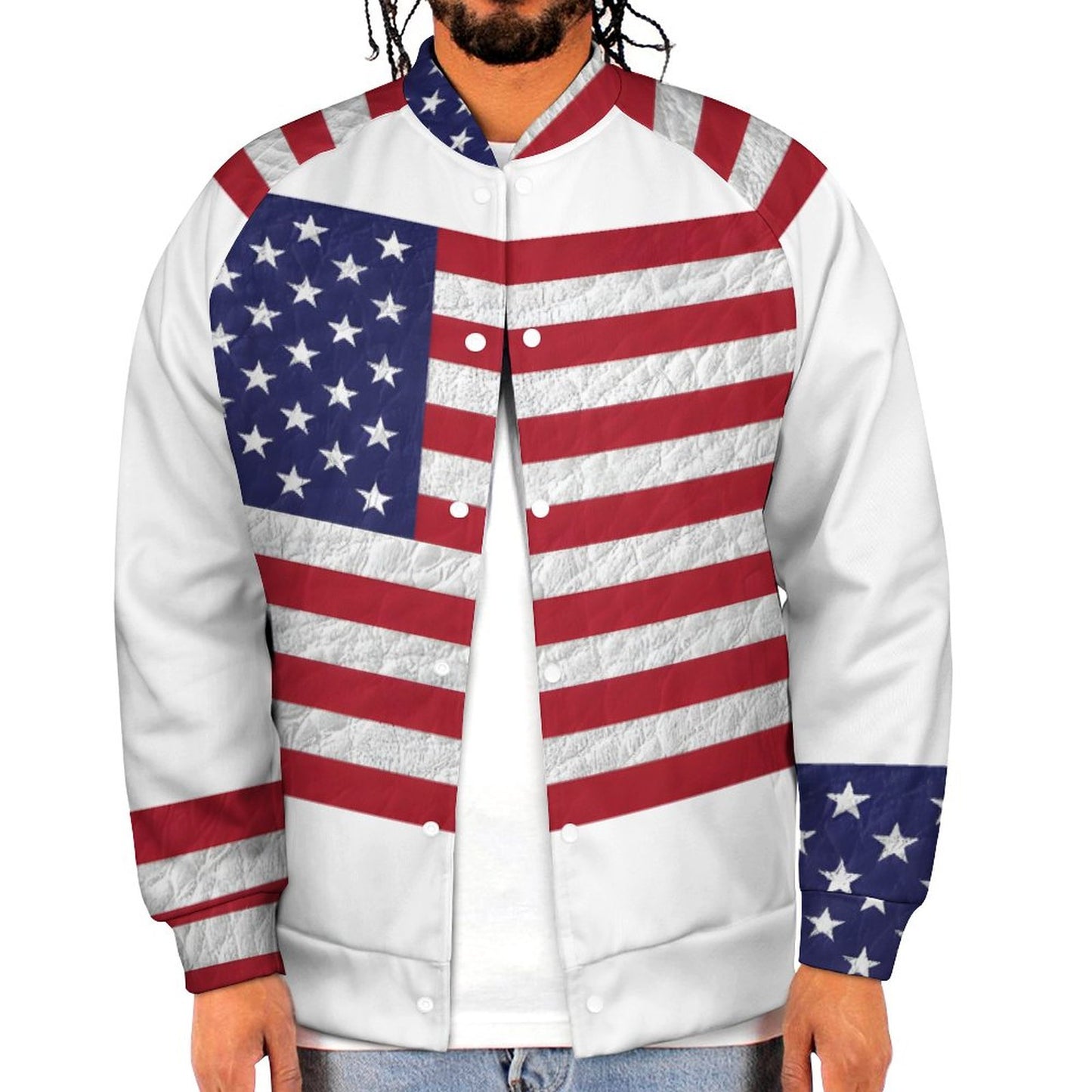 AMERICA Men's Baseball Jacket-2XS-6XL