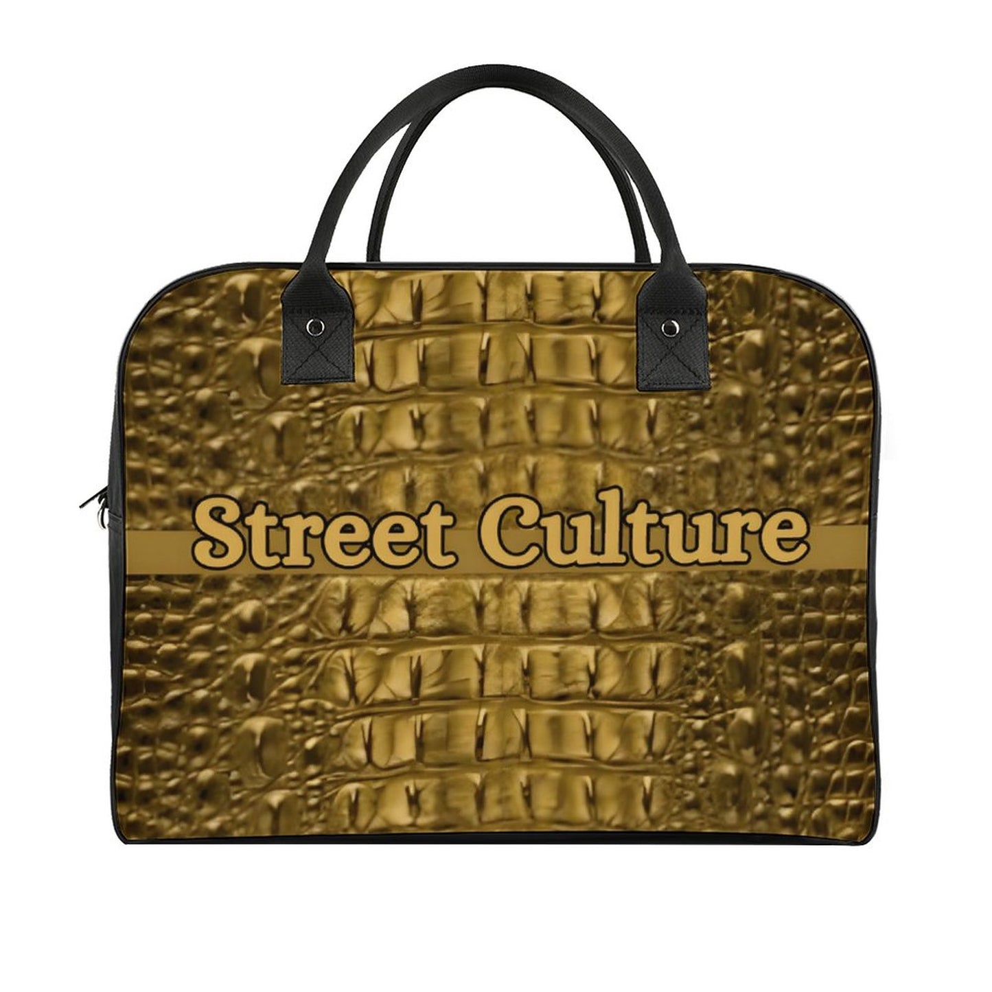 STREET CULTURE Alligator Travel Bag with double zippers (waterproof)