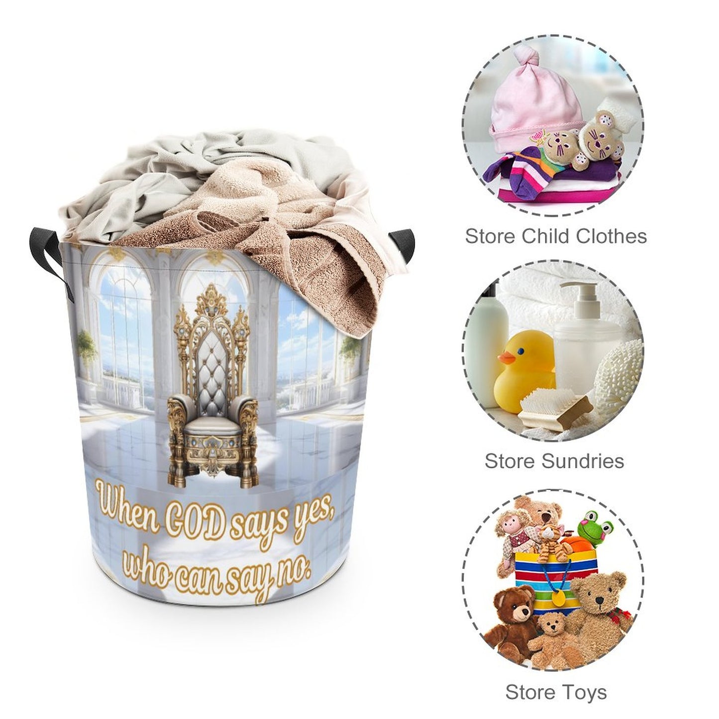 Oxford Collapsible Laundry Basket