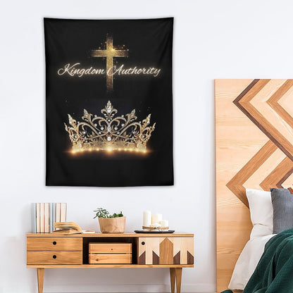 Wall Art with Vertical Tapestry