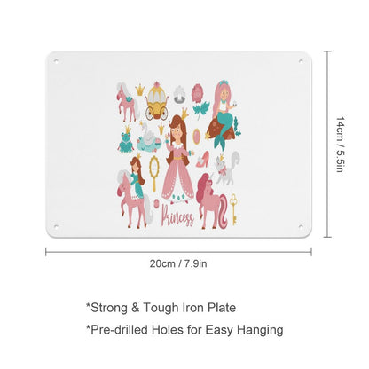 Horizontal Personalized Metal Wall Art Tin Sign-5.5"x7.9"/14x20cm
