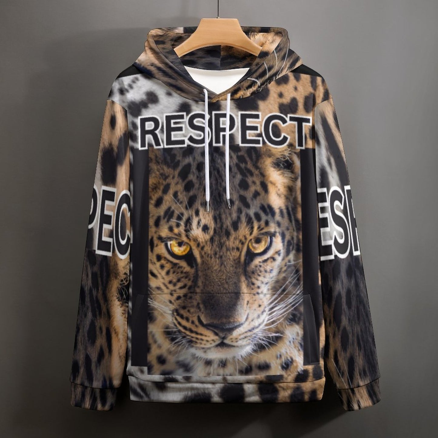 230gsm Men's Cool Hoodie with Double-layer Cap (All-Over Printing)