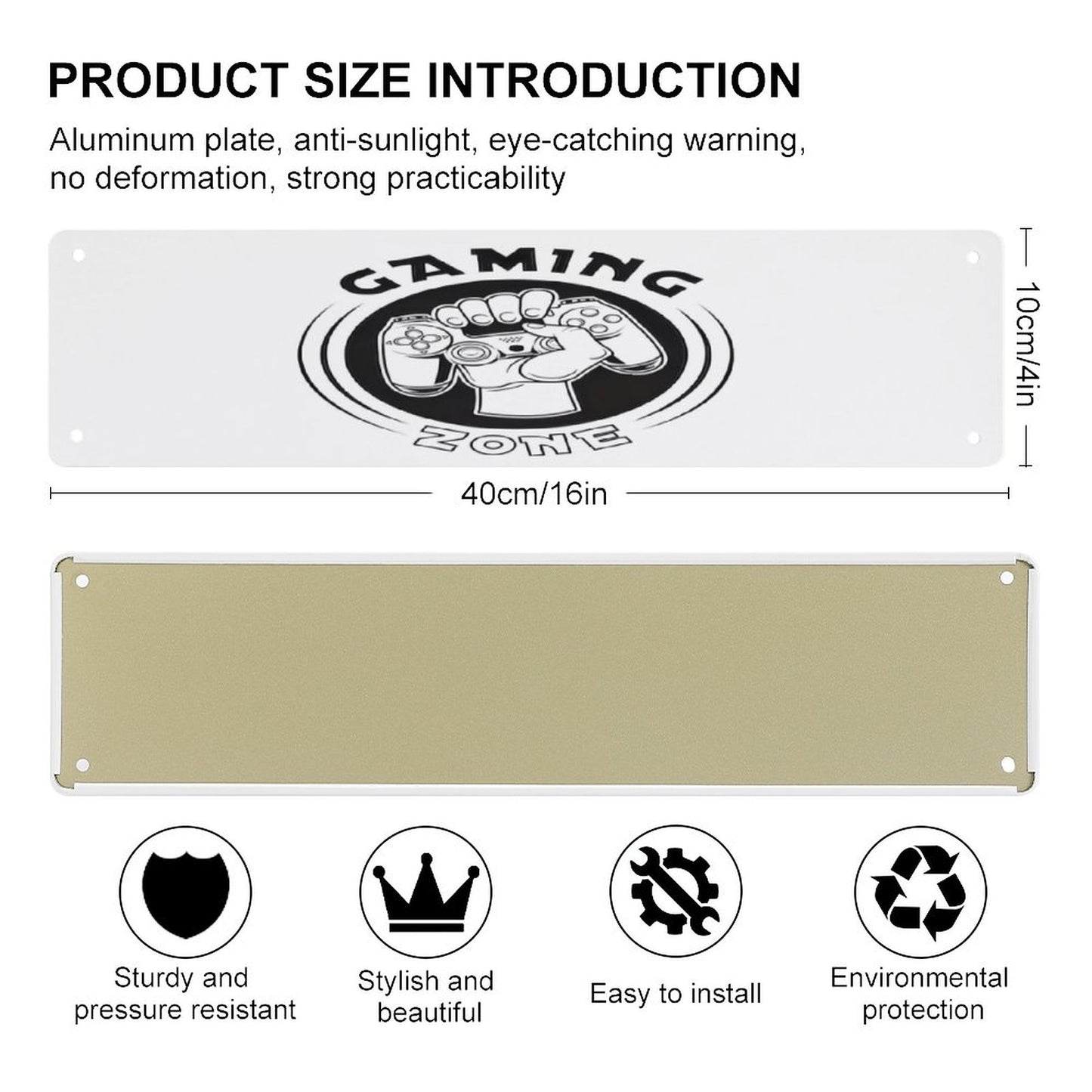 Slim Metal Tin Sign