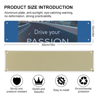 Slim Metal Tin Sign