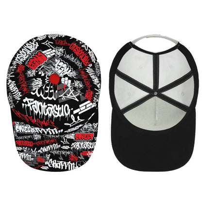 Bent Fitted Cap (All-Over Printing)