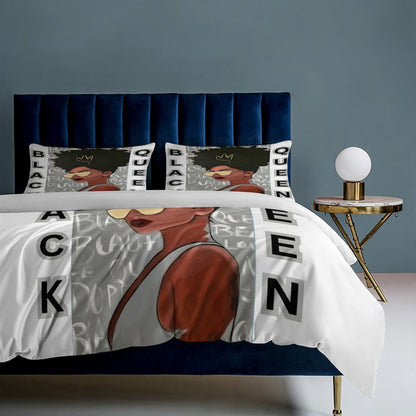 3-Piece Bedding Set-86"×70"/ 218×177cm (Dual-sideded Printing)