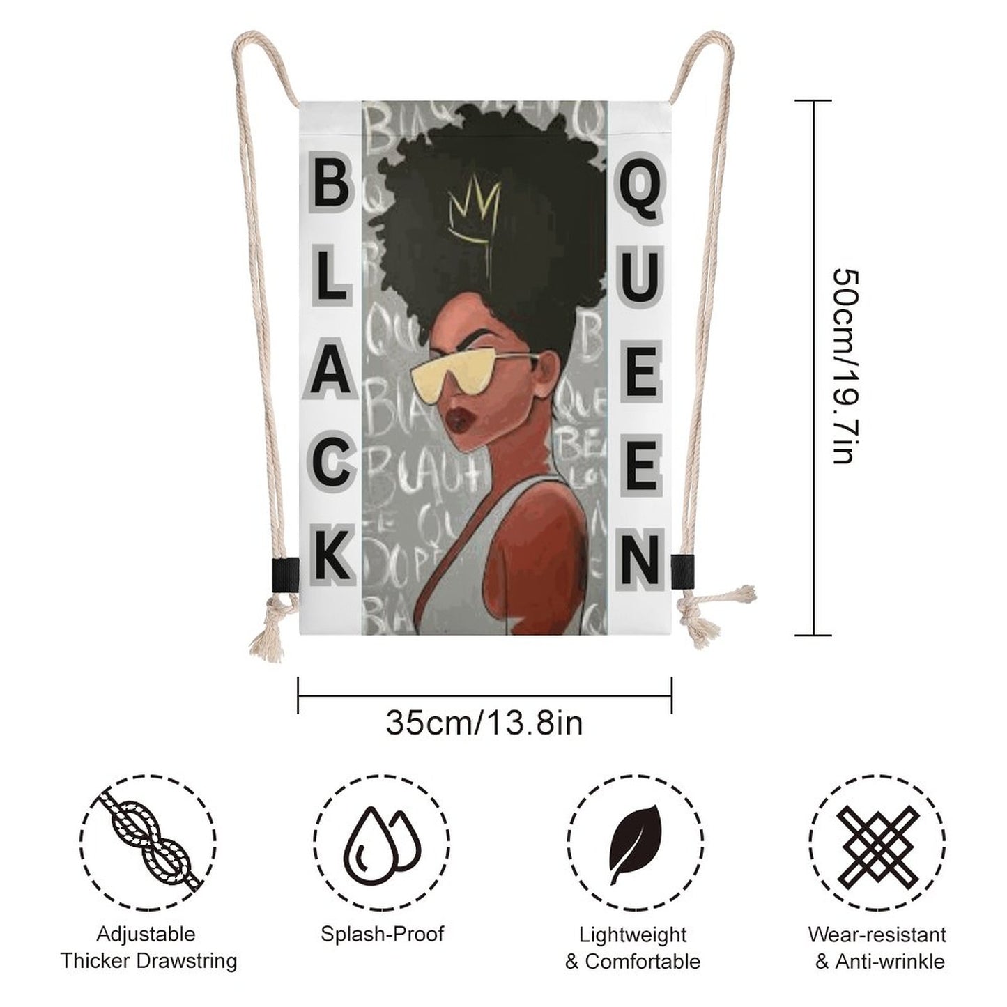 DTG Drawstring Backpack(One-sided Printing)