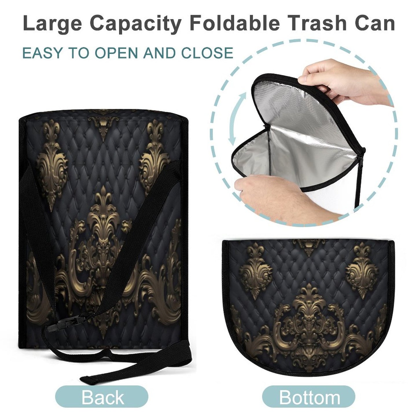 Collapsible Car Trash Bin