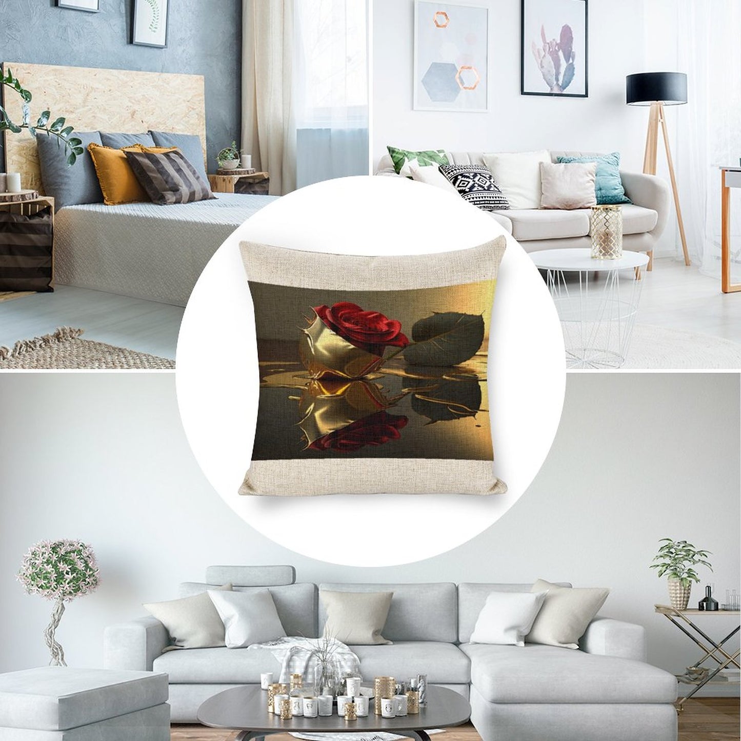 Personalized Photo Pillowcases (Pillow Excluded) (Dual-sided Printing)