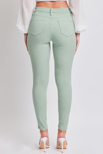YMI Jeanswear Hyperstretch Mid-Rise Skinny Jeans-SMALL-XL
