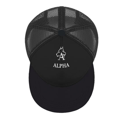 Flat Brim Trucker Hat with Fashion Frontier