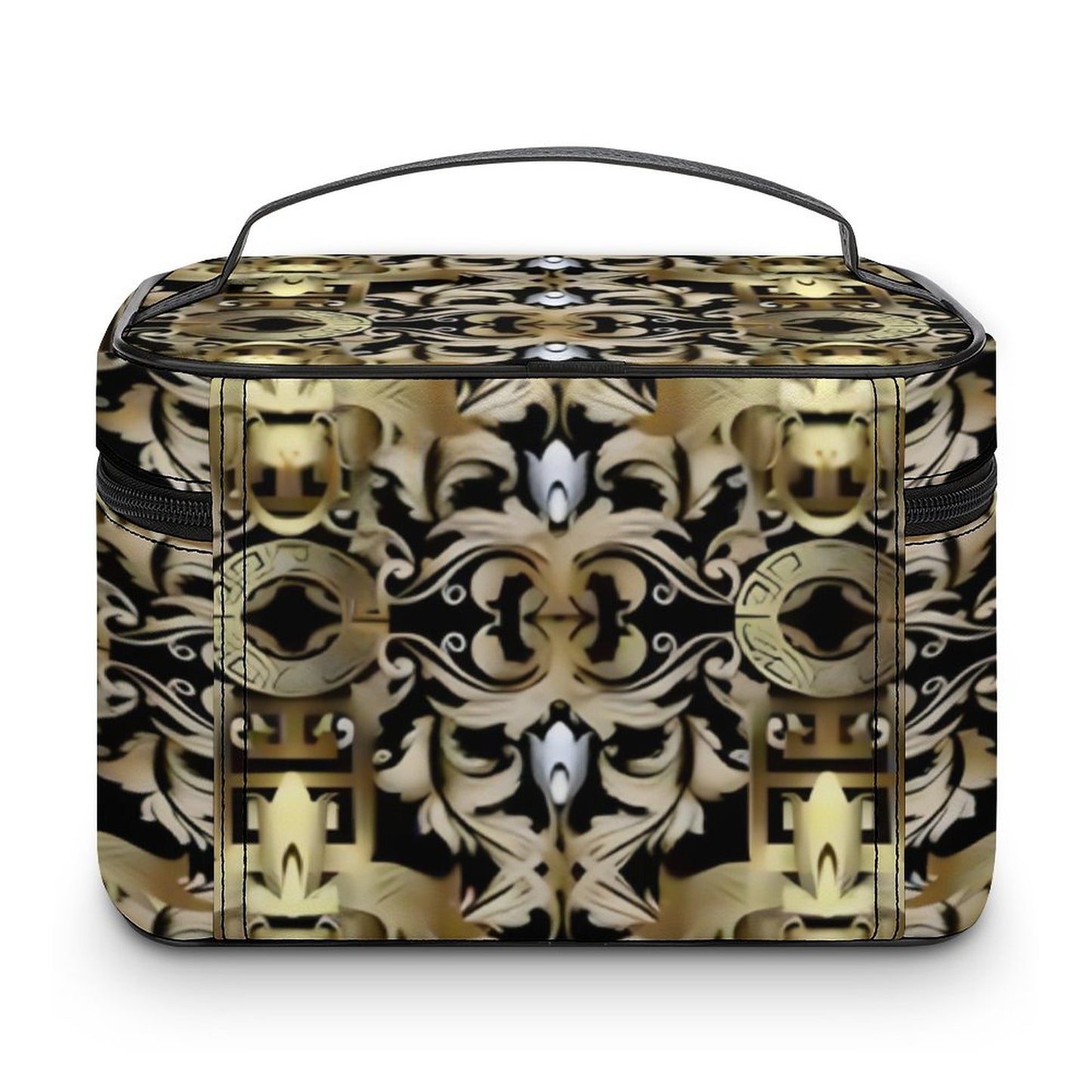 Make-up bag with Lychee pattern PU material