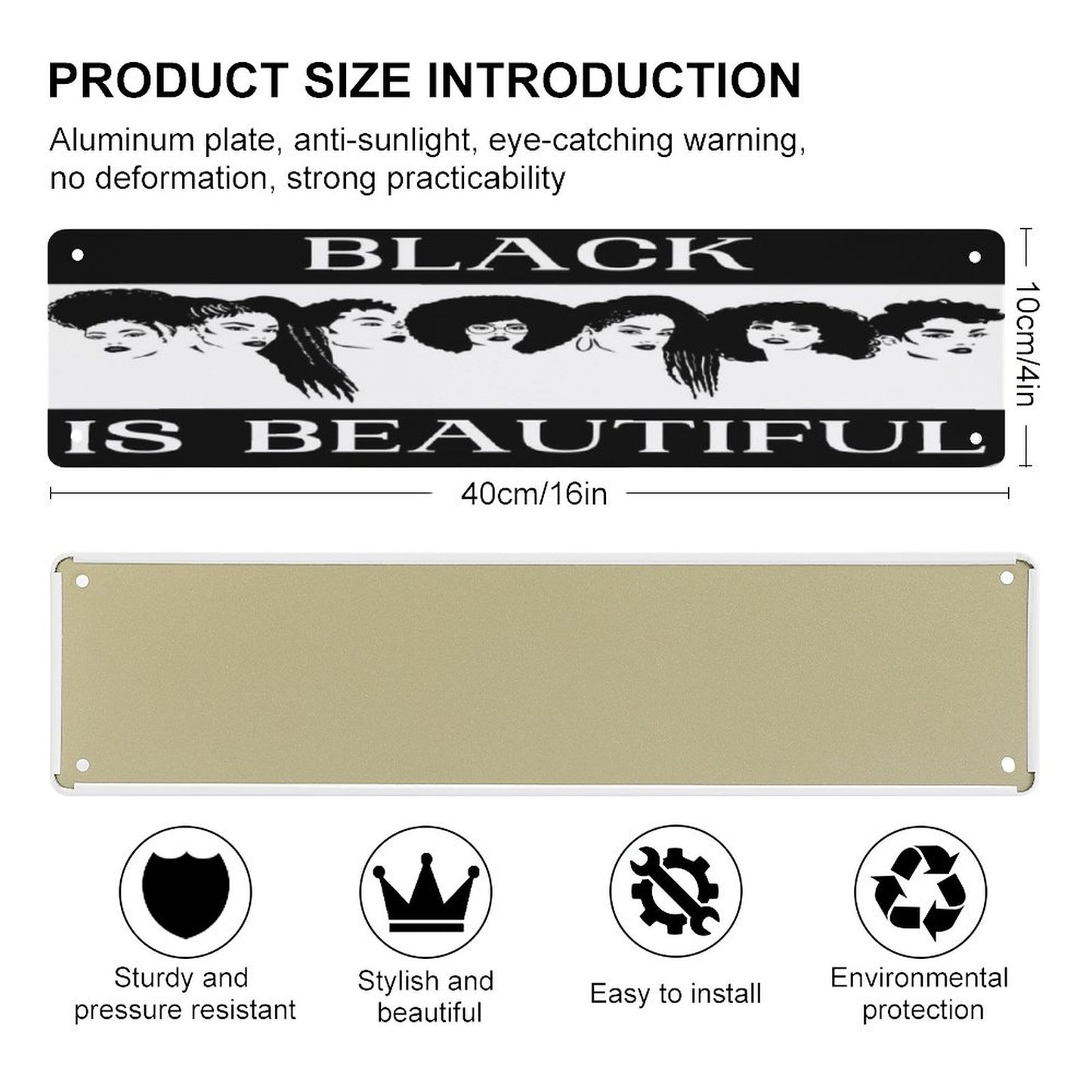 Slim Metal Tin Sign