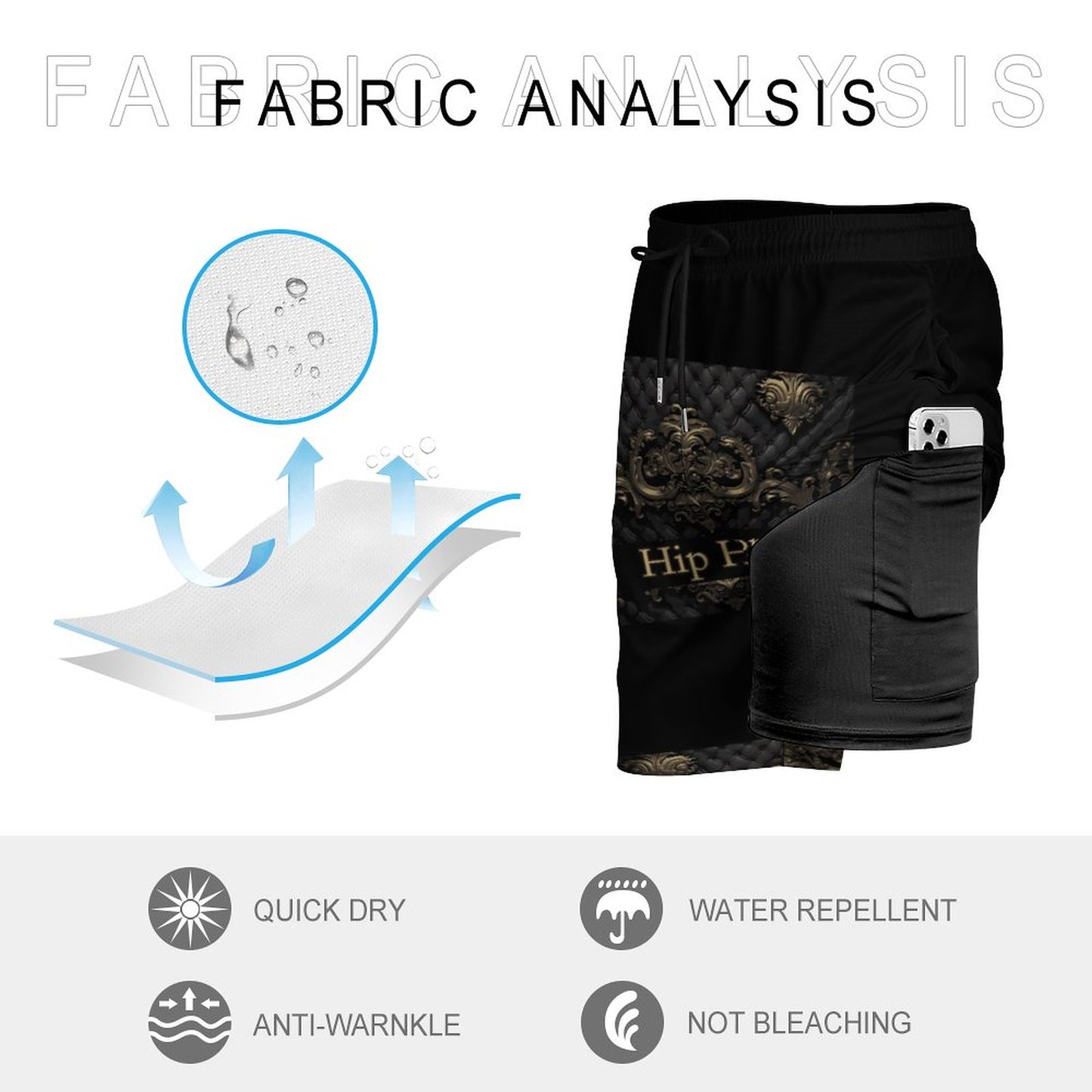 Men's Beach Shorts with 4 Pockets