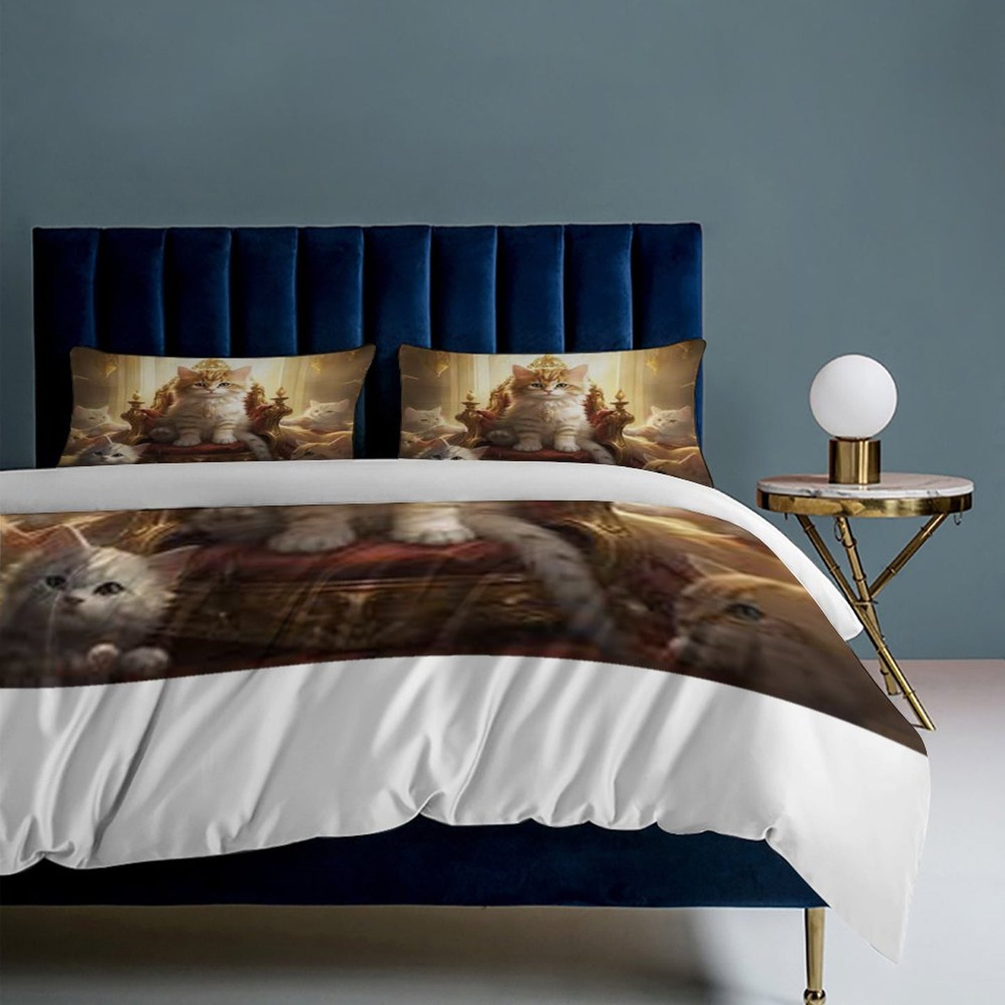 3-Piece Bedding Set-102"x90"/ 259x229cm (Dual-sided Printing)