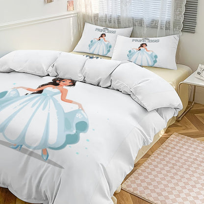 3-Piece Bedding Set-86"×70"/ 218×177cm (Dual-sidede Printing)