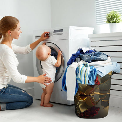 ROSE IN GOLD Collapsible Laundry Basket