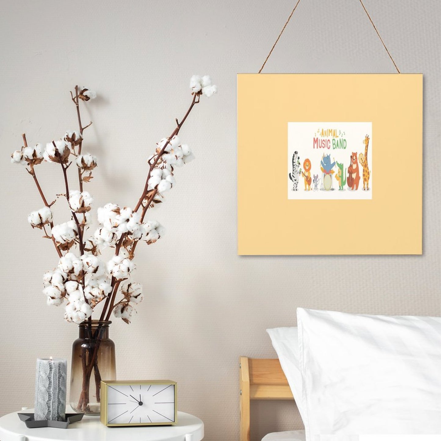 Square Wood Wall Decor Hanging Sign-12"x12"/30x30cm