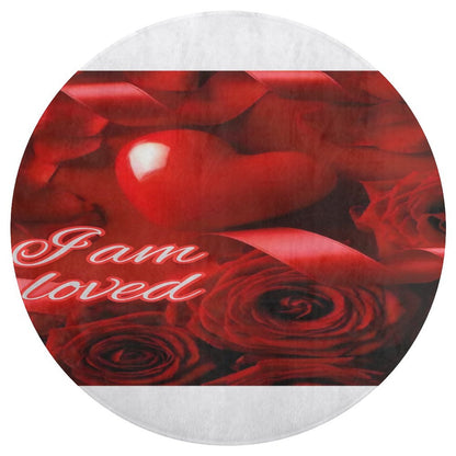 Round Coral Velvet Warm Floor Mat