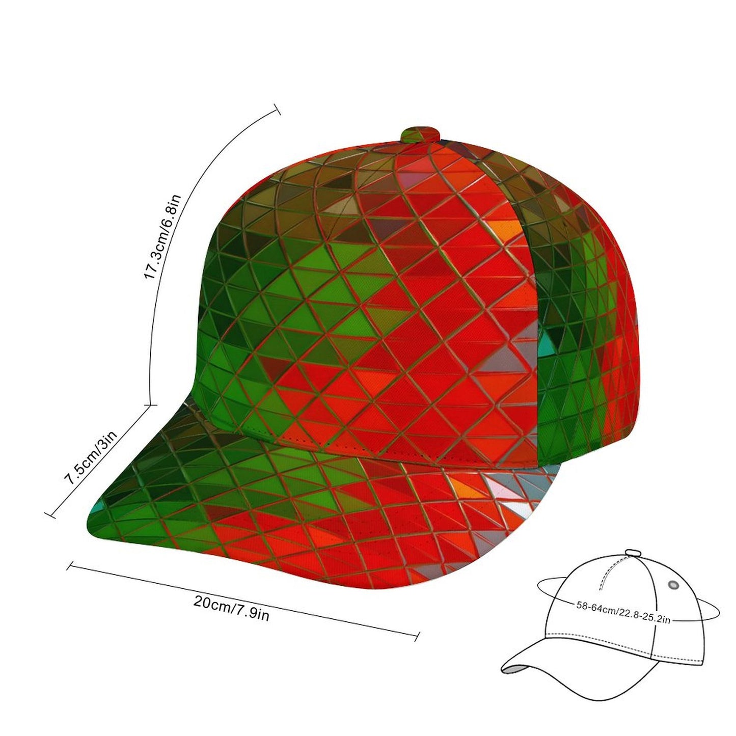 GLASS PRISM Bent Fitted Cap