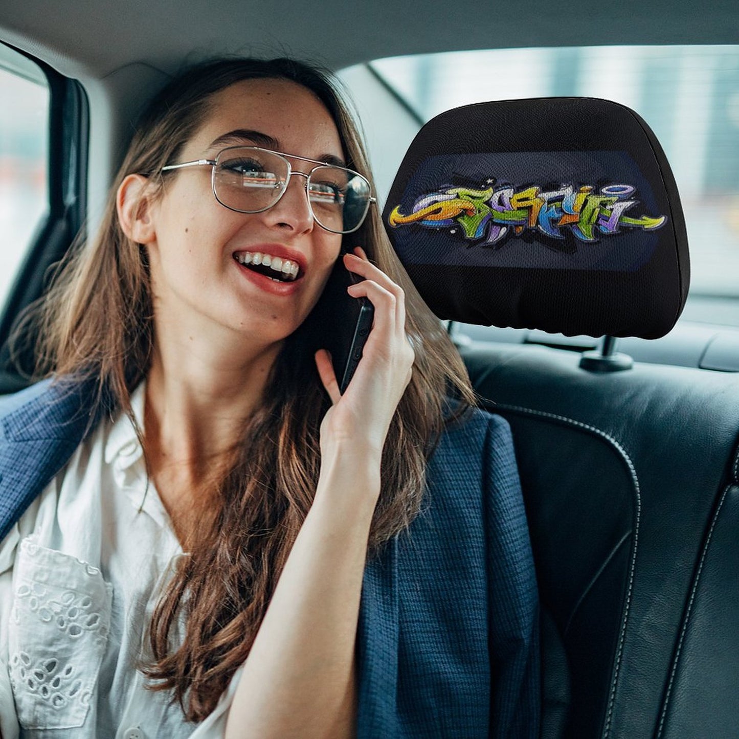 Custom Car Headrest Covers