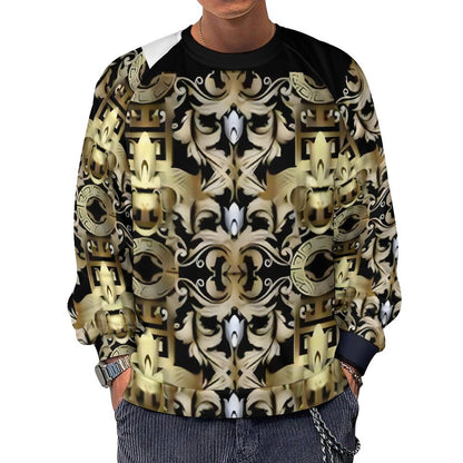 280gsm Men's Crewneck Sweatshirt Raglan A27H (All-Over Printing)