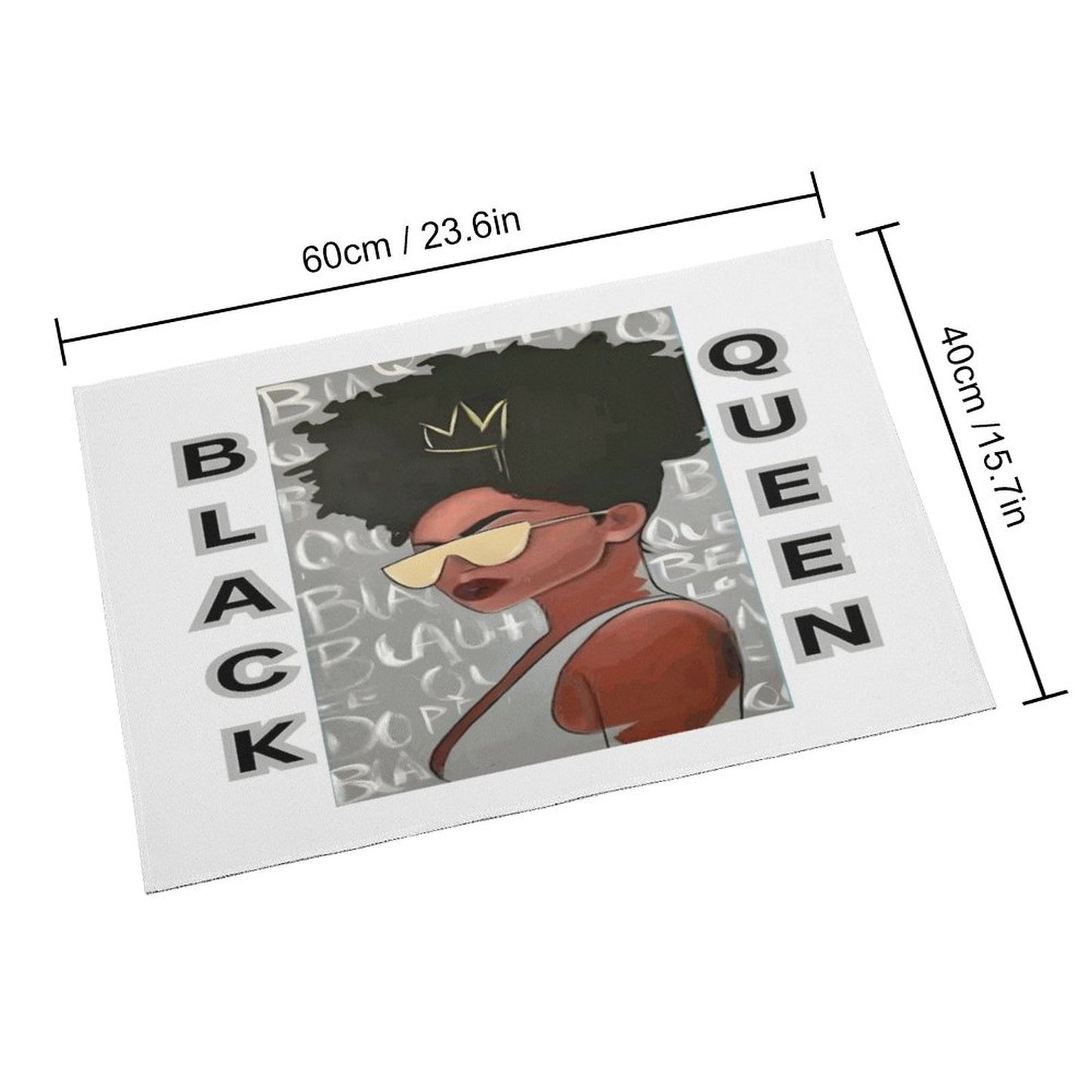 Crystal Velvet Bedroom Floor Mat