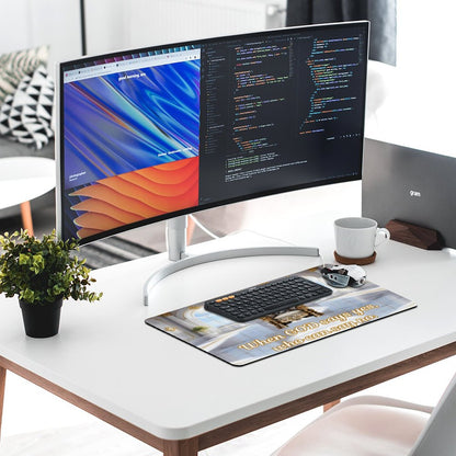 Large Desk Pad Protector with Stitched Edges-12x24 in/ 30x60cm