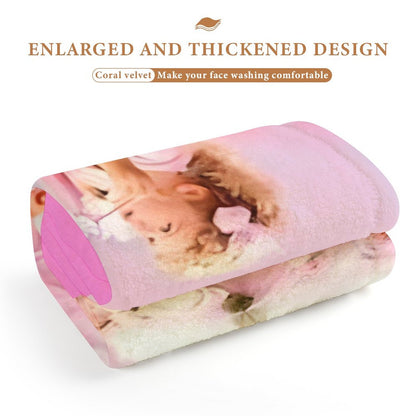 Coral Velvet Towel