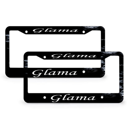 License Plate Frames with 4 Round Holes (1 Pair)