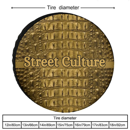 STREET CULTURE Alligator Oxford Cloth Tire Cover-SIZES: 12'-18' (waterproof)