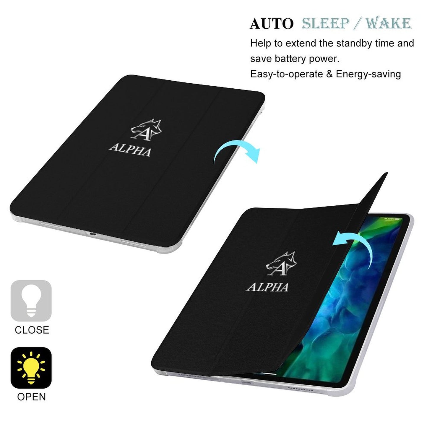 Folding iPad Case for Full Protection 12.9" iPad