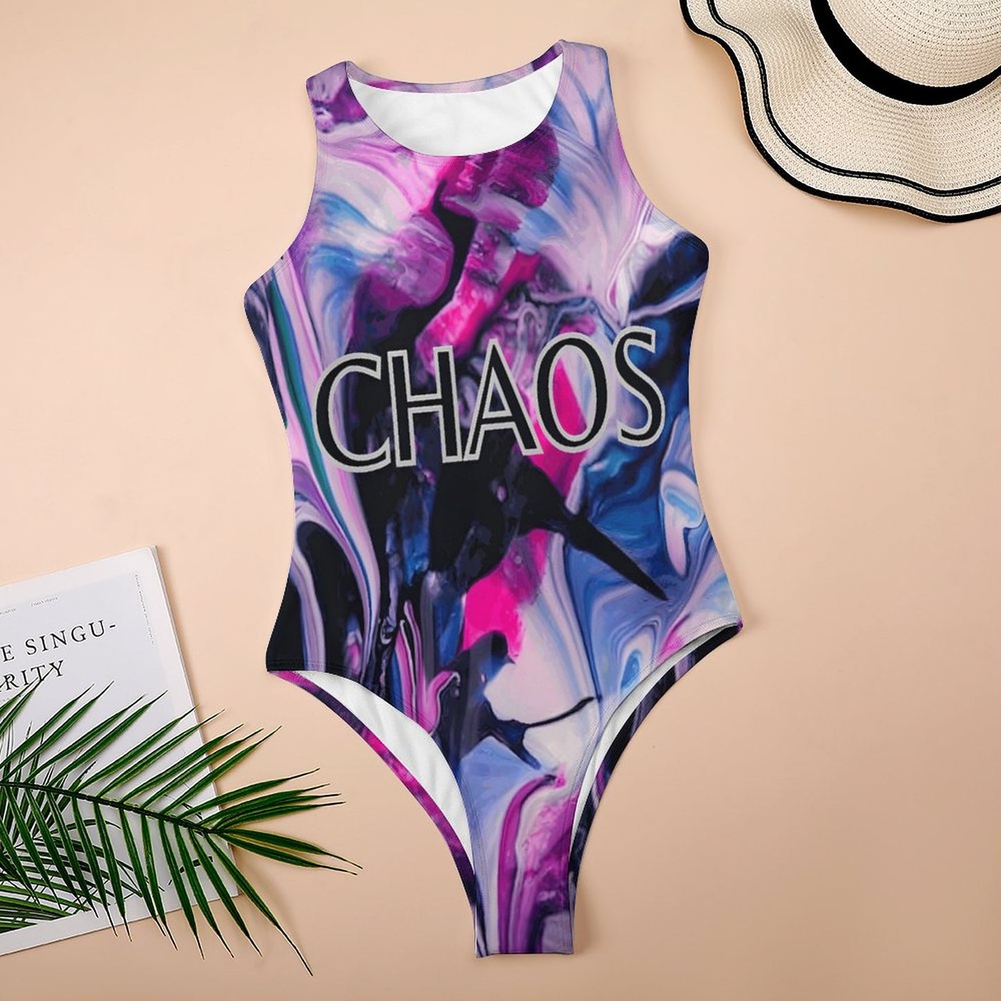 CHAOS Sleeveless Bodysuit-SMALL-2XL