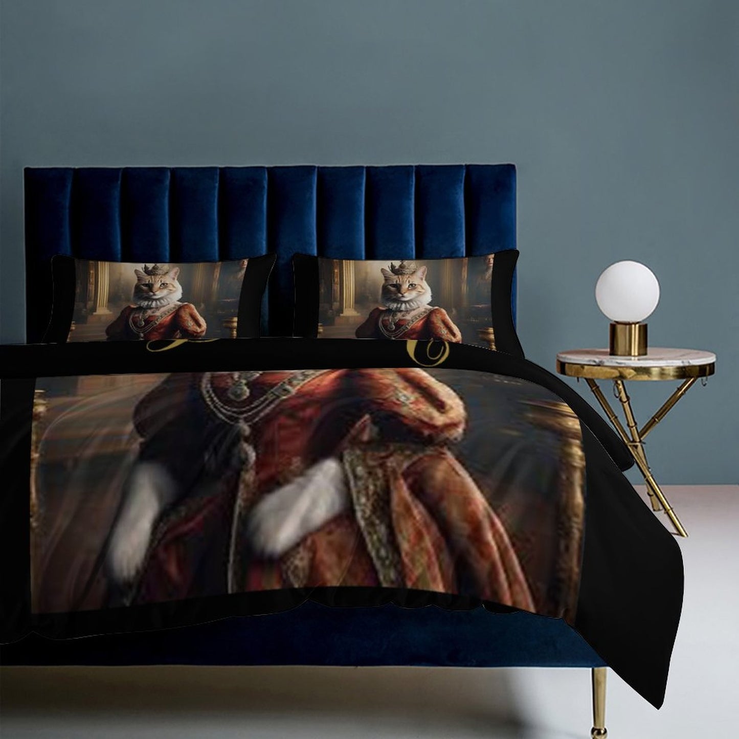 3-Piece Bedding Set-102"x90"/ 259x229cm (Dual-sided Printing)