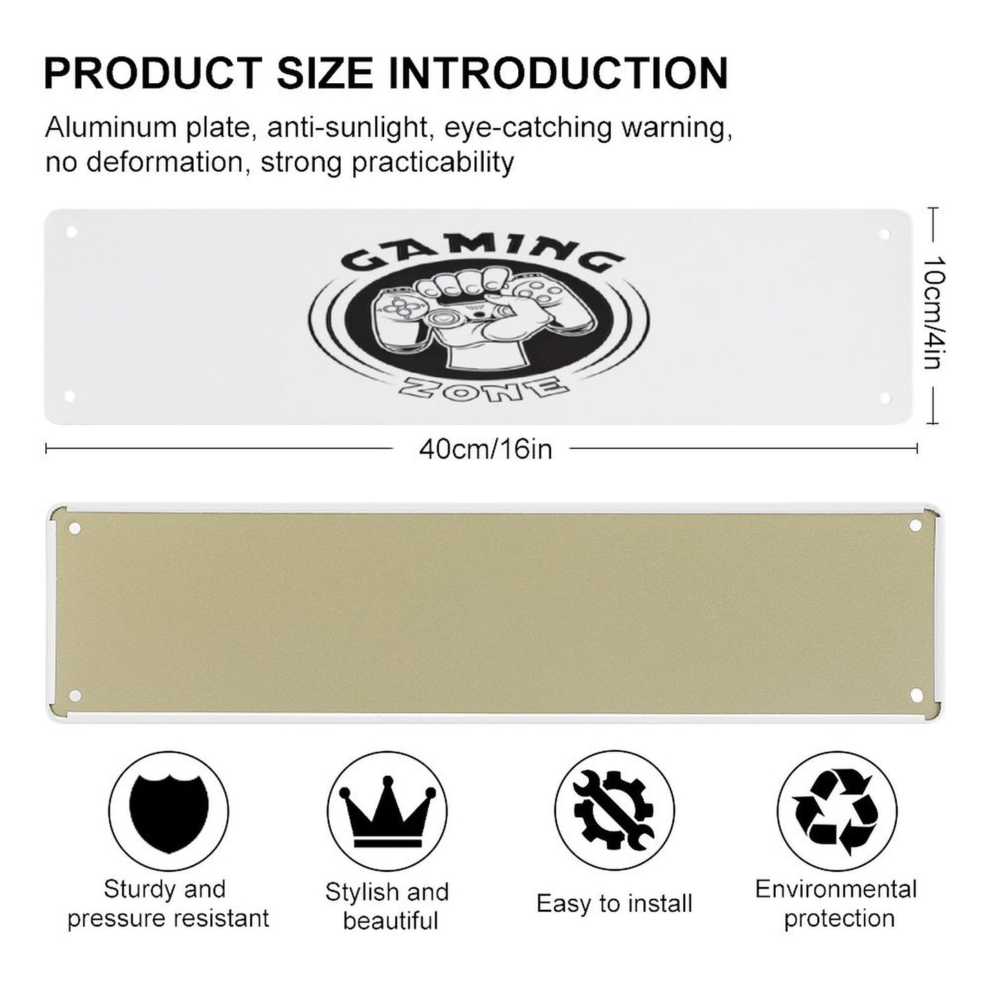 Slim Metal Tin Sign
