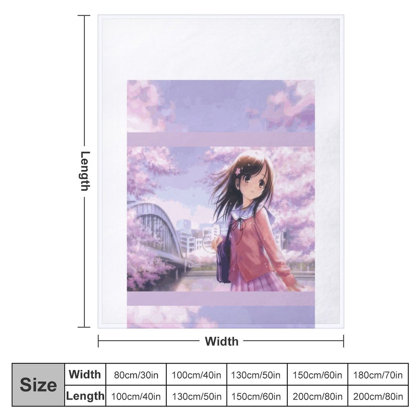 280gsm Flannel Blanket-50"x60" (Dual-sided Printing)