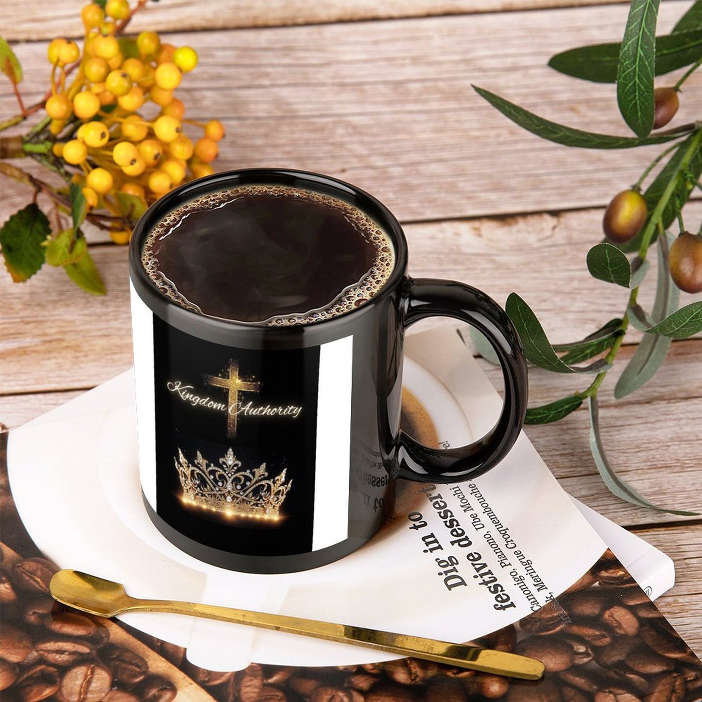 Personalized Photo Coffee Mugs with Identical Patterns