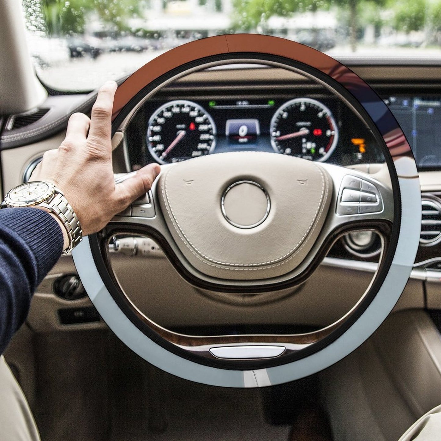 Car Steering Wheel Cover