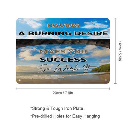 Horizontal Personalized Metal Wall Art Tin Sign-5.5"x7.9"/14x20cm