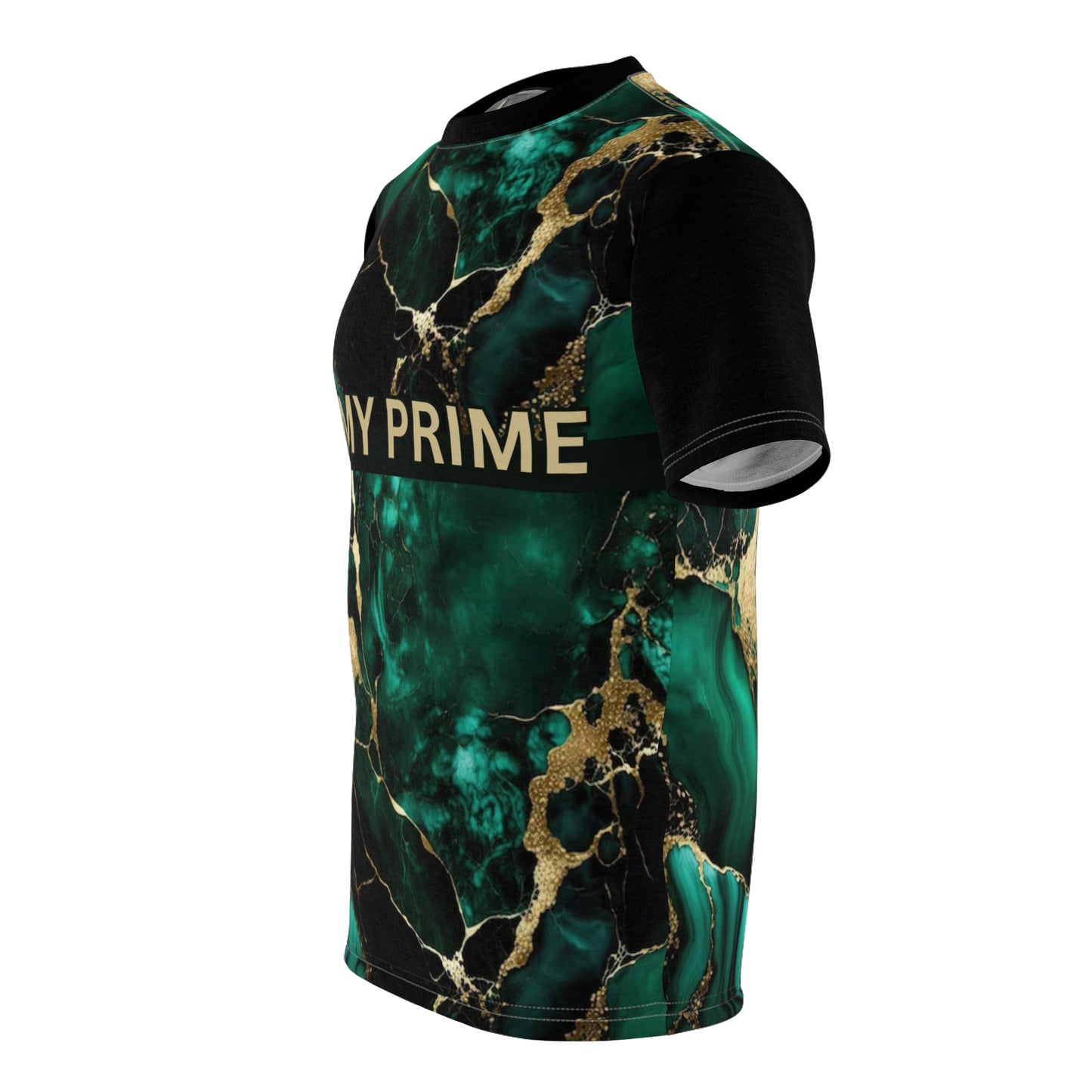 IN MY PRIME GREEN & GOLD MARBLE Tee (4 oz=thin/6 oz. thick)