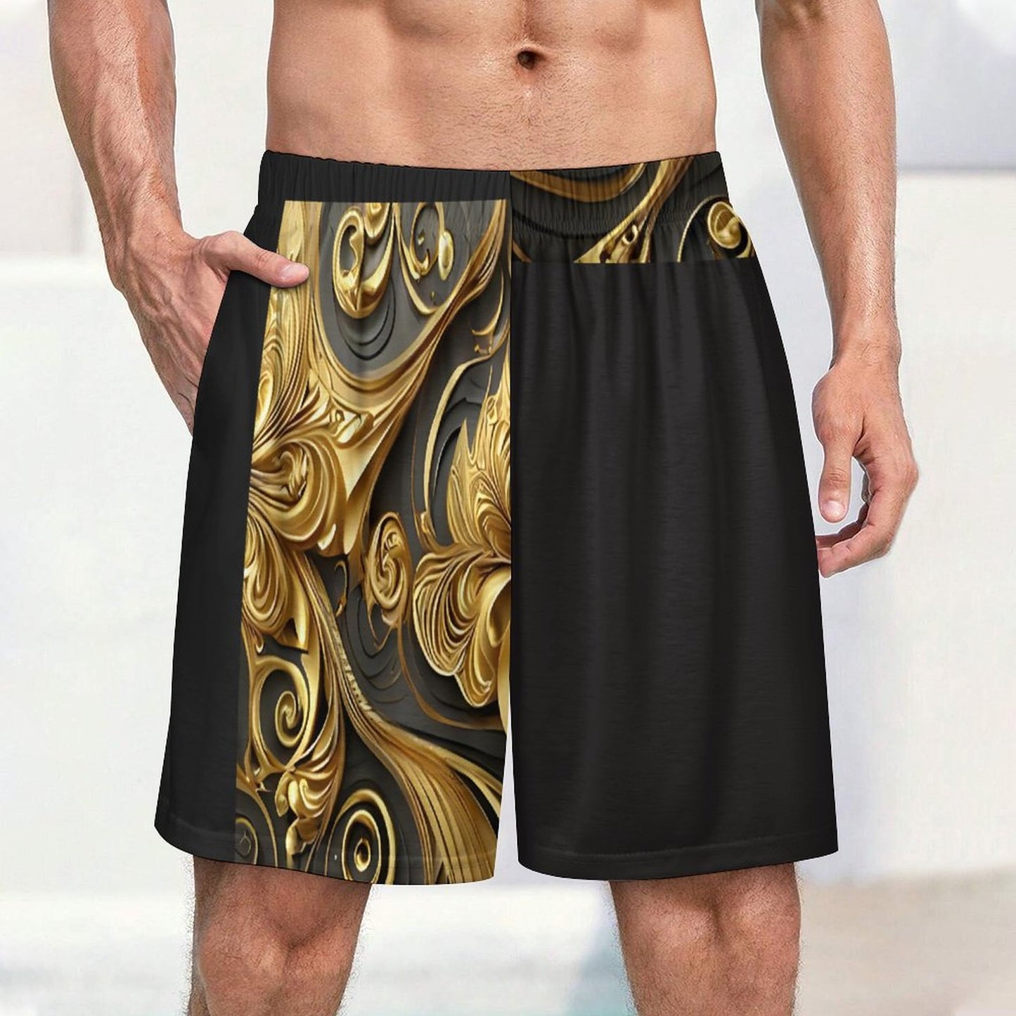 170gsm Pajama Shorts for Men LM012 (All-Over Printing)